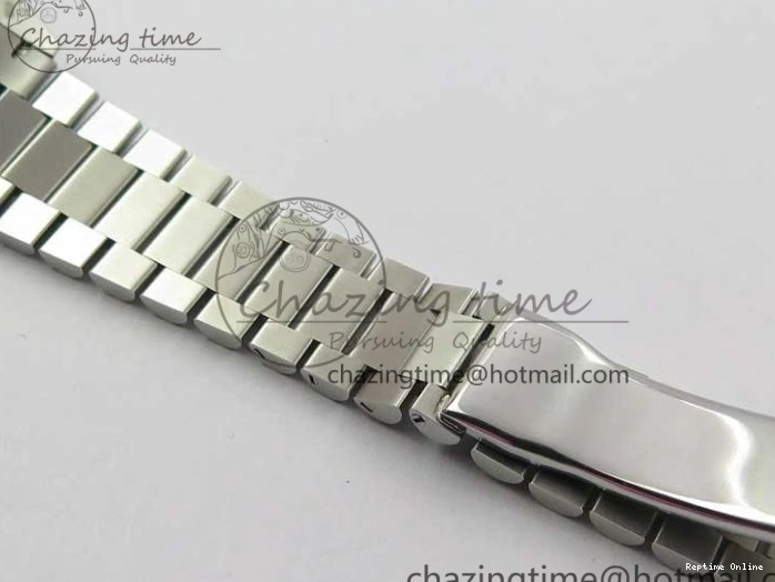 0521 Day-Date 36 SS 128239 Bp Maker Best Edition White MOP Dial Crystral Markers on President Bracelet FlexibleFit 3153